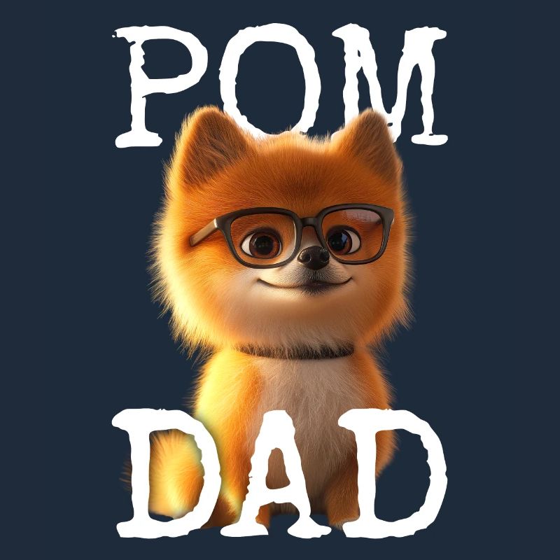 Pom Dad Pomeranian Daddy Spitz Dad Father's Day Pom