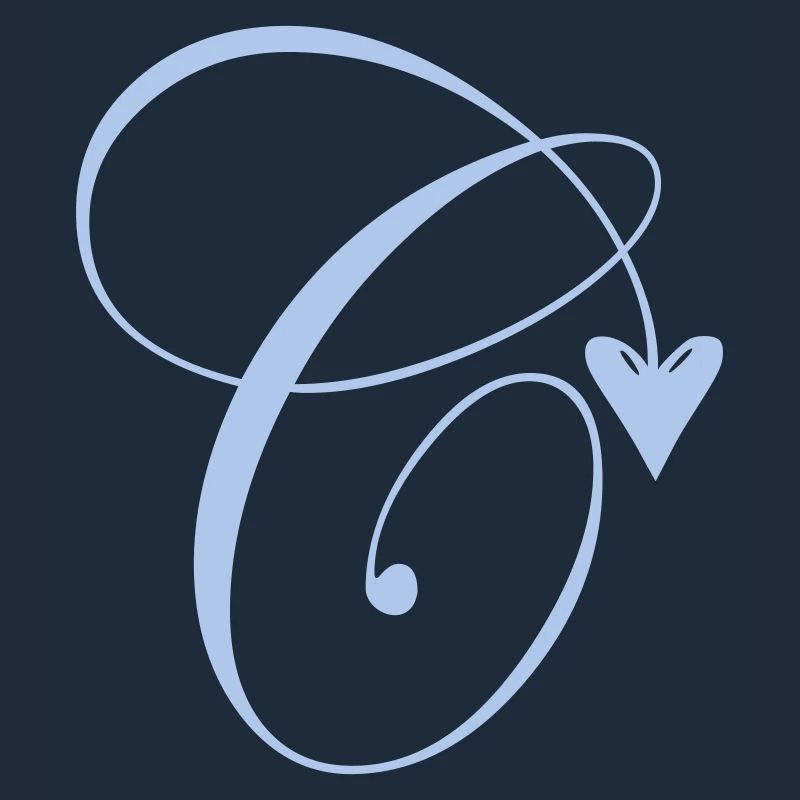Monogramm C Herz Ranke