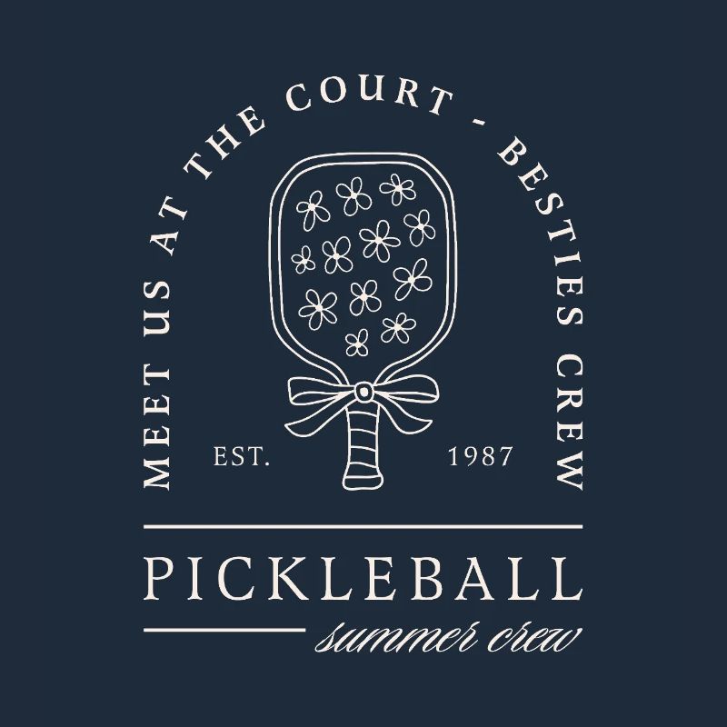 Pickleball Sommer Beste Freunde Mädchen Crew Humor