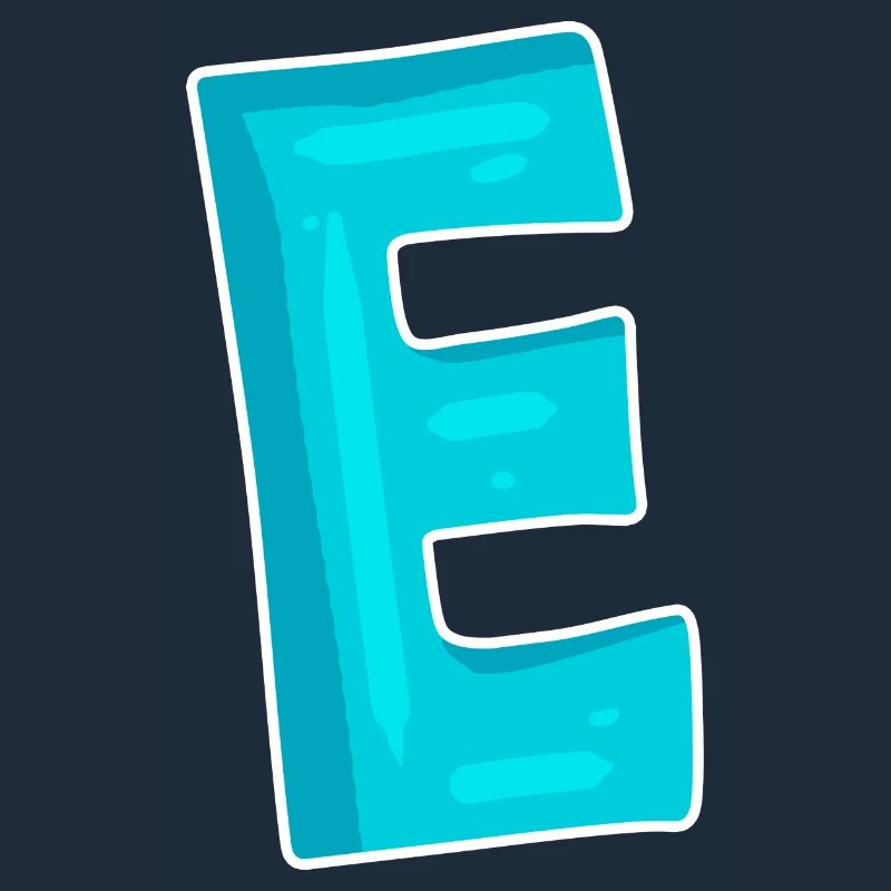 Buchstabe E Anfangsbuchstabe Zeichen