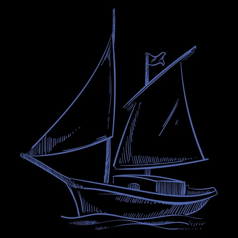 Sailing adventures in silhouette: Elegant