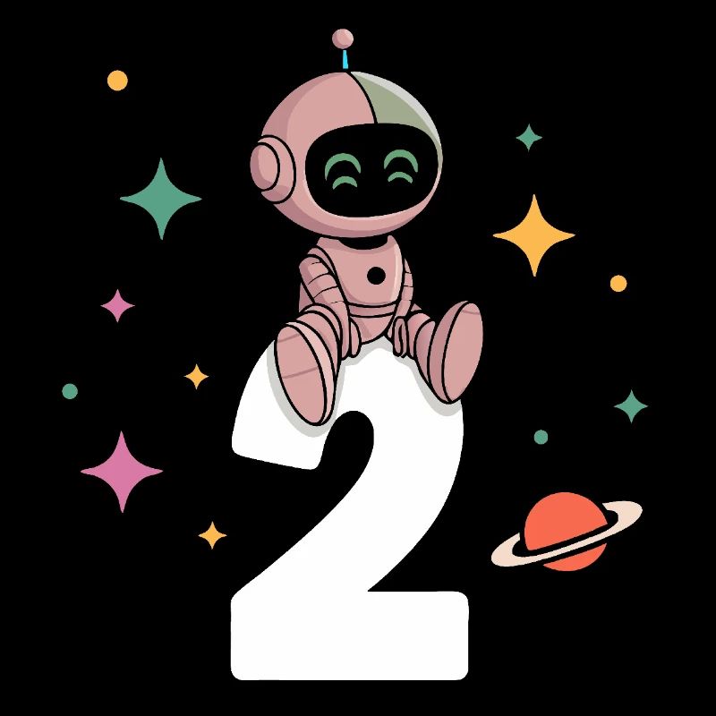 I'm 2 years second birthday astronaut