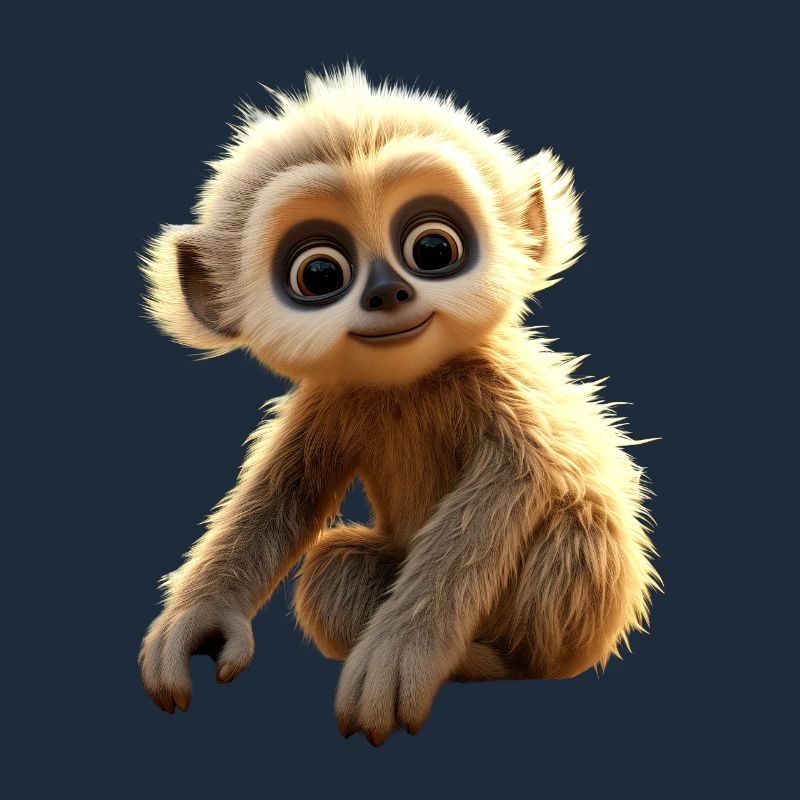 Gibbon Monkey Bébé Singe Petit Gibbons Singe Mignon