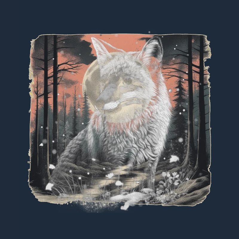Forest, Fox, Forest Animals, Wildlife, Foxes, Nature, Retro