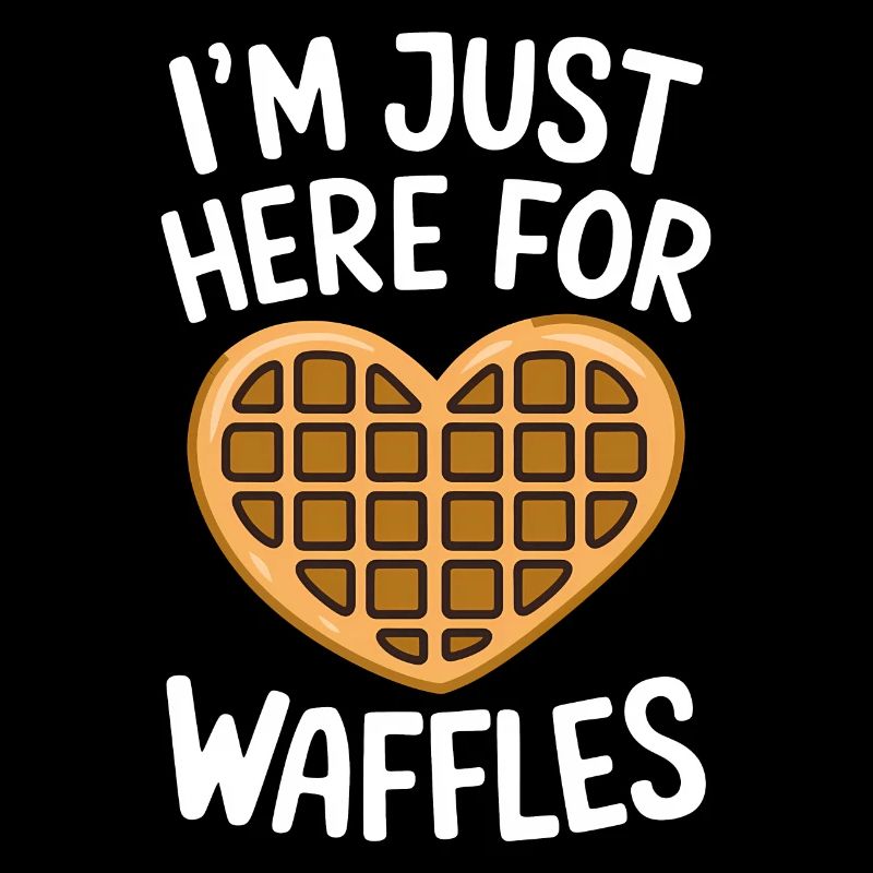 Waffles Saying Dessert Funny Waffles Gift