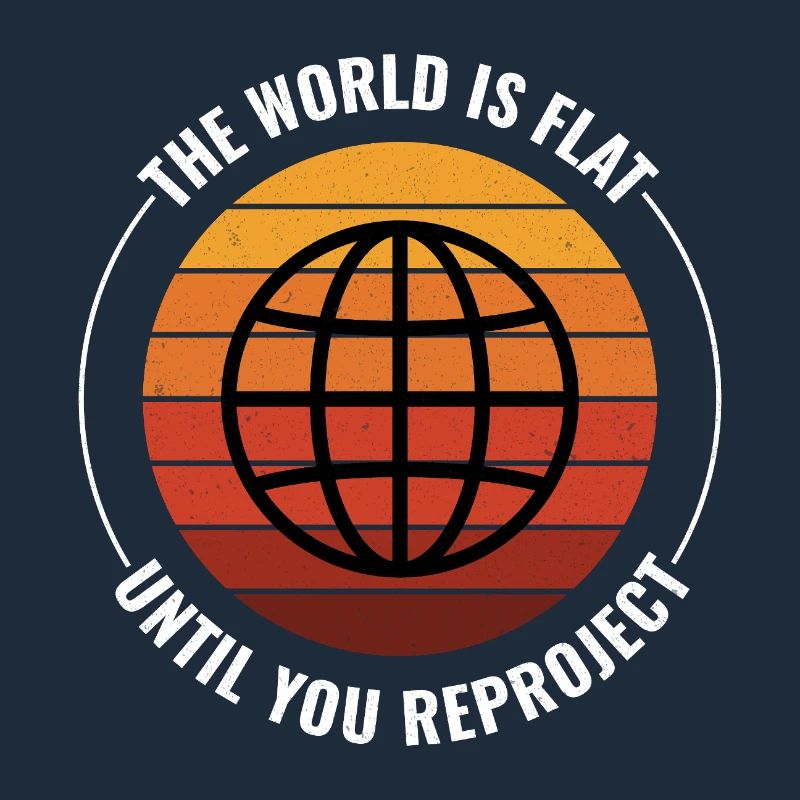 Globe Earth World Map Retro Sunset