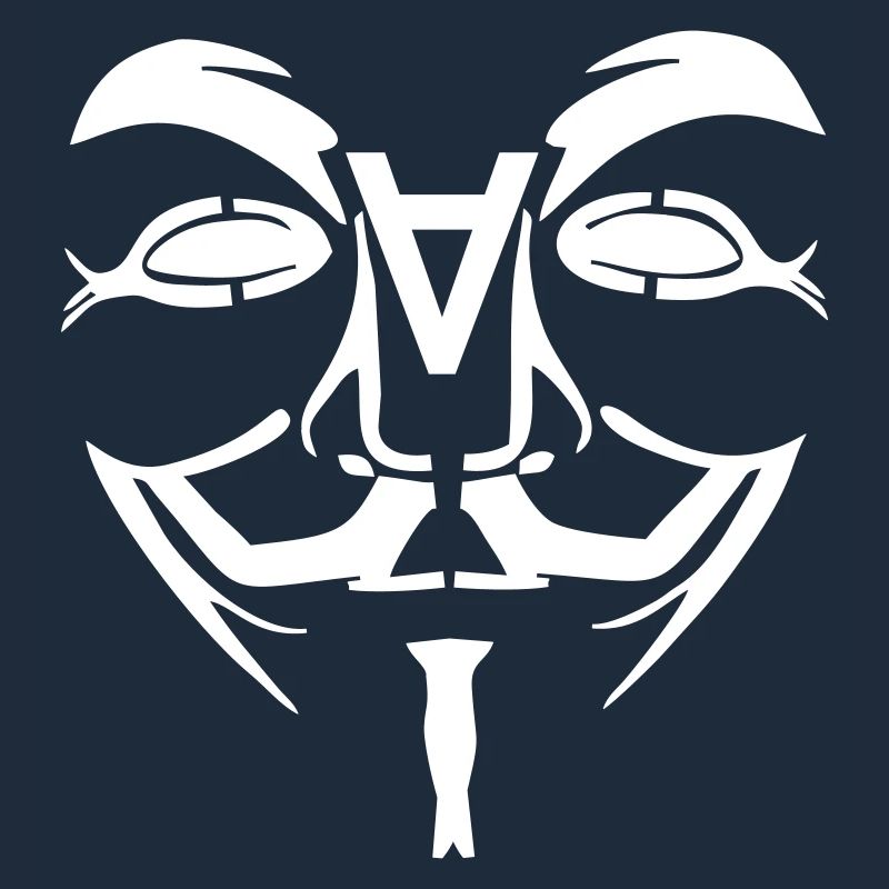 Visage de conception anonyme avec un