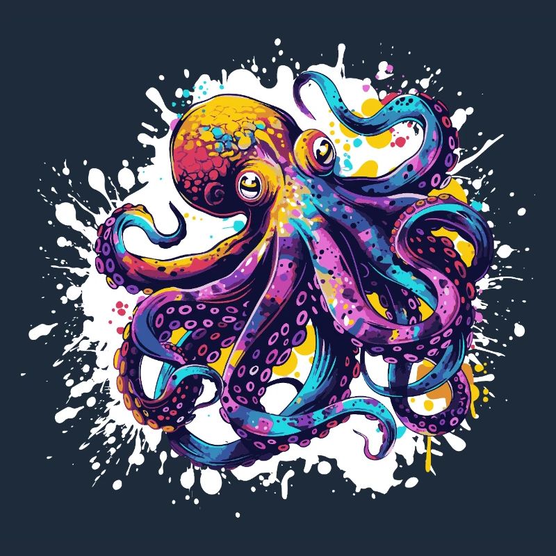 Neon Squid Color Explosion
