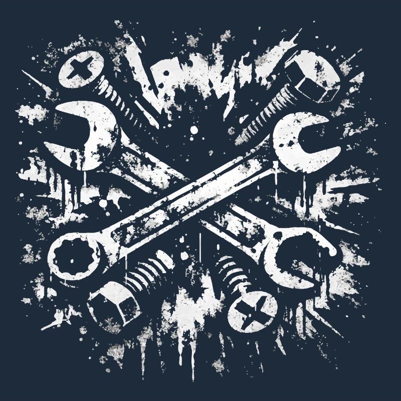 Conception de clé à molette Tool Grunge