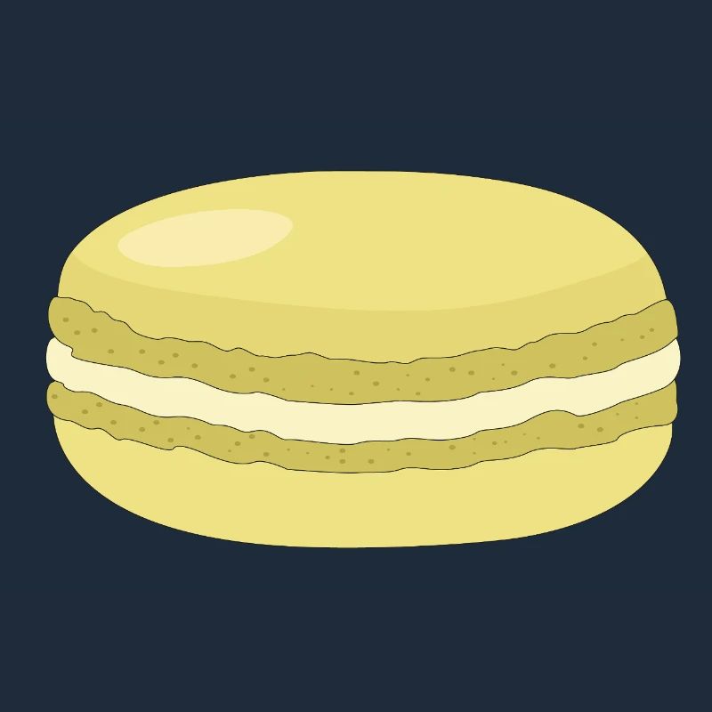 yellow macaron