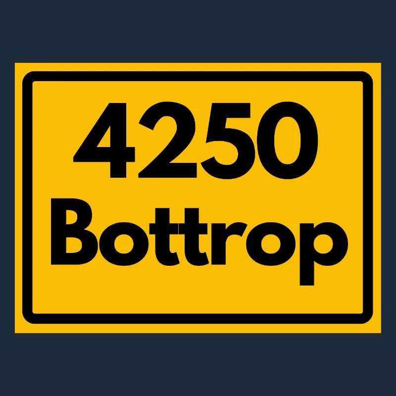 ALTE POSTLEITZAHL PLZ RETRO 4250 BOTTROP – NRW