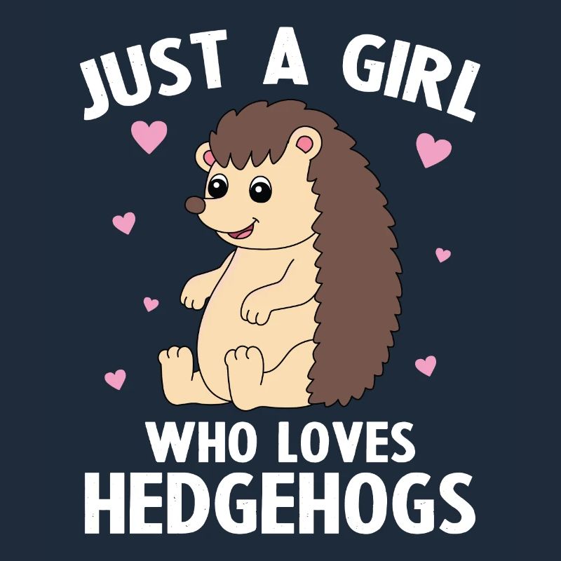 Nur ein Mädchen, das Igel liebt