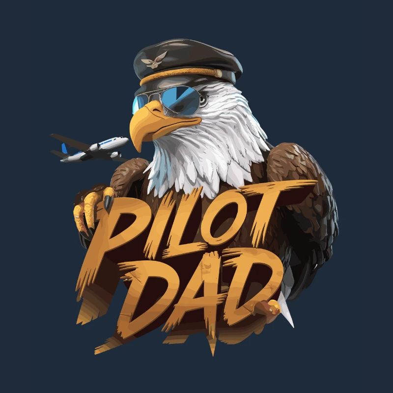 Pilot Dad Eagle Flying Strength and Pride