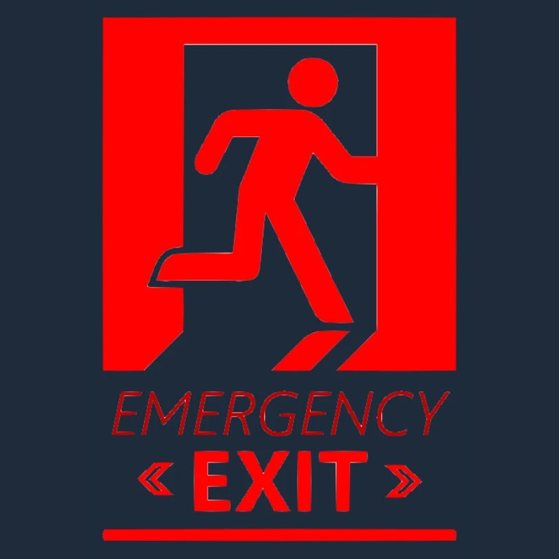 Emergency EXIT Basic Red