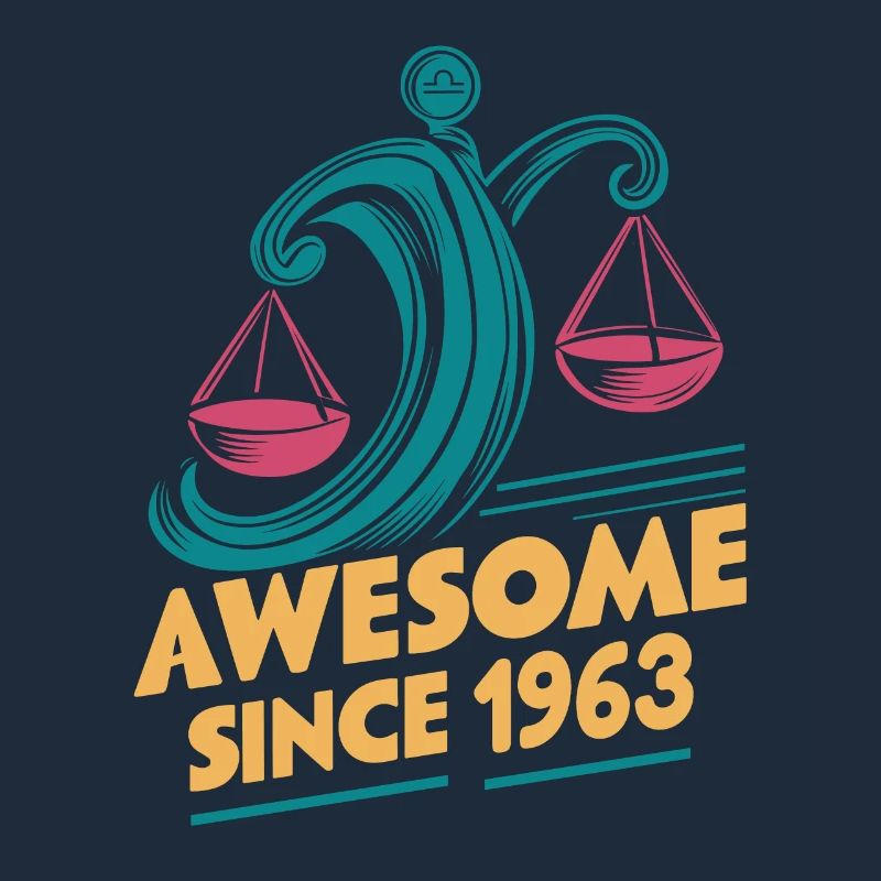 Libra Zodiac Geburtstag Awesome Since 1963