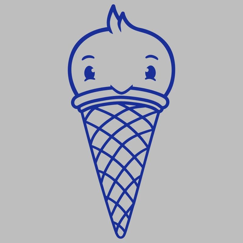 Bird Cream Waffle Cream Scoops Cornet de crème glacée