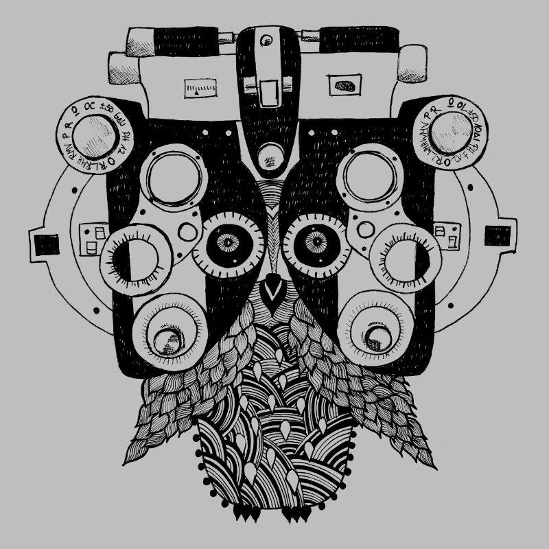 Phoropter Eule Augenoptik Optometrie