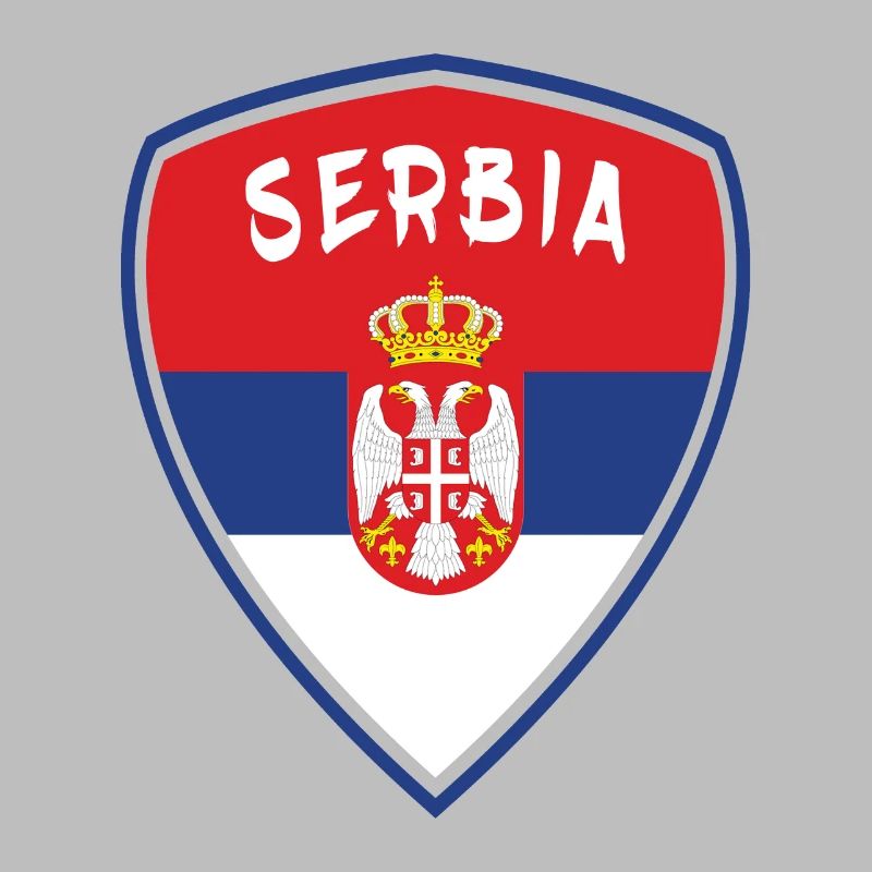 Serbien Wappen Design / Geschenk Belgrad Balkan