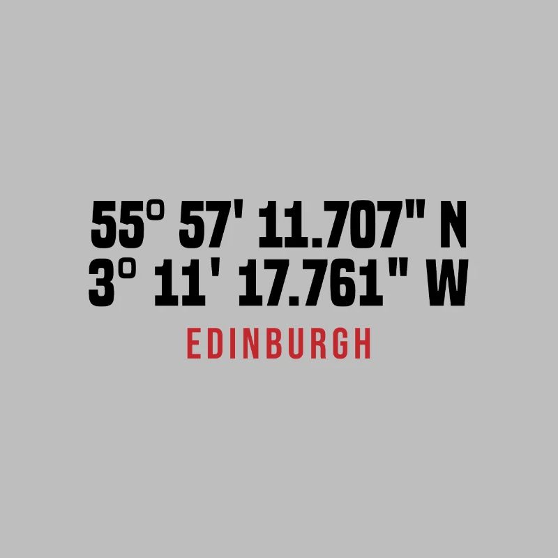 Edinburgh Coordinates Typo