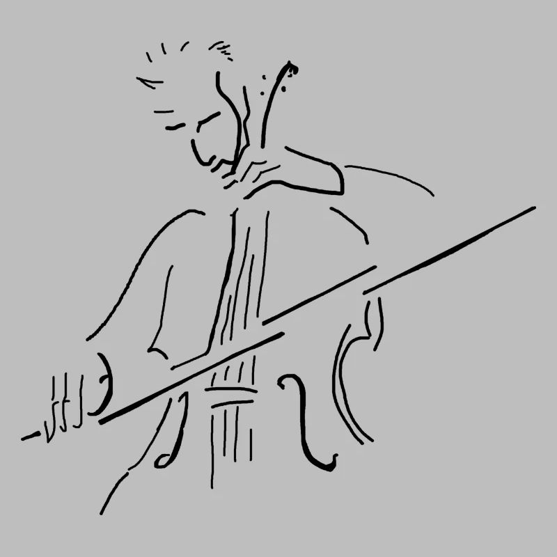 Cellist pur scharz