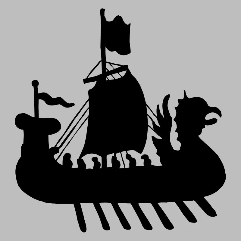 Wikingerboot Schiff Schattenbild