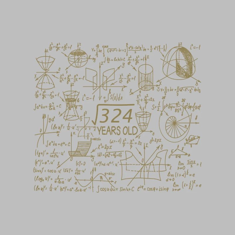 18th Birthday Math Math Student Mathefan