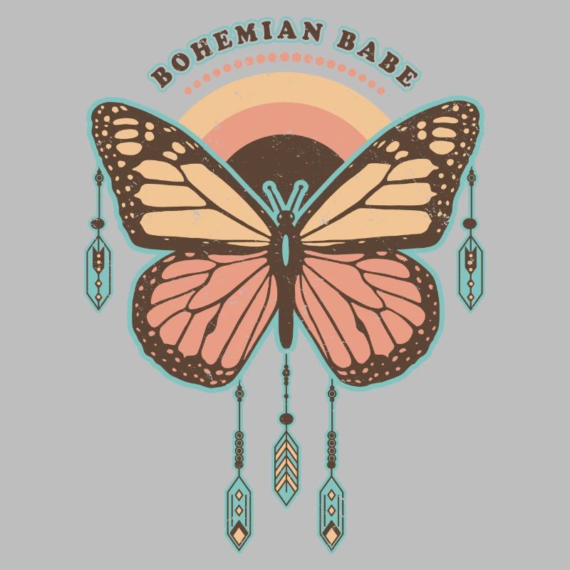 Bohemian Babe - Papillon Boho Rétro