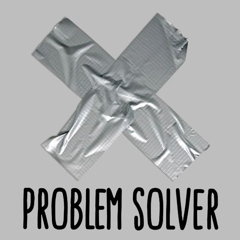 Lustig Klebeband Mann Vater Problem solver