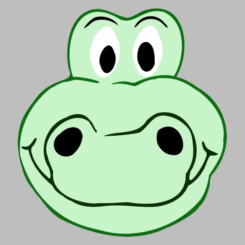 Funny crocodile - Creative illustration
