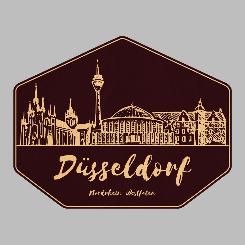 Düsseldorfer Skyline Badge