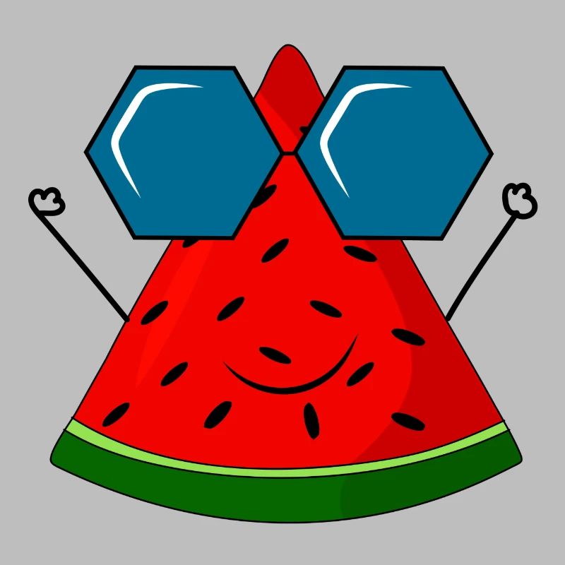 summer, pastèque, soleil