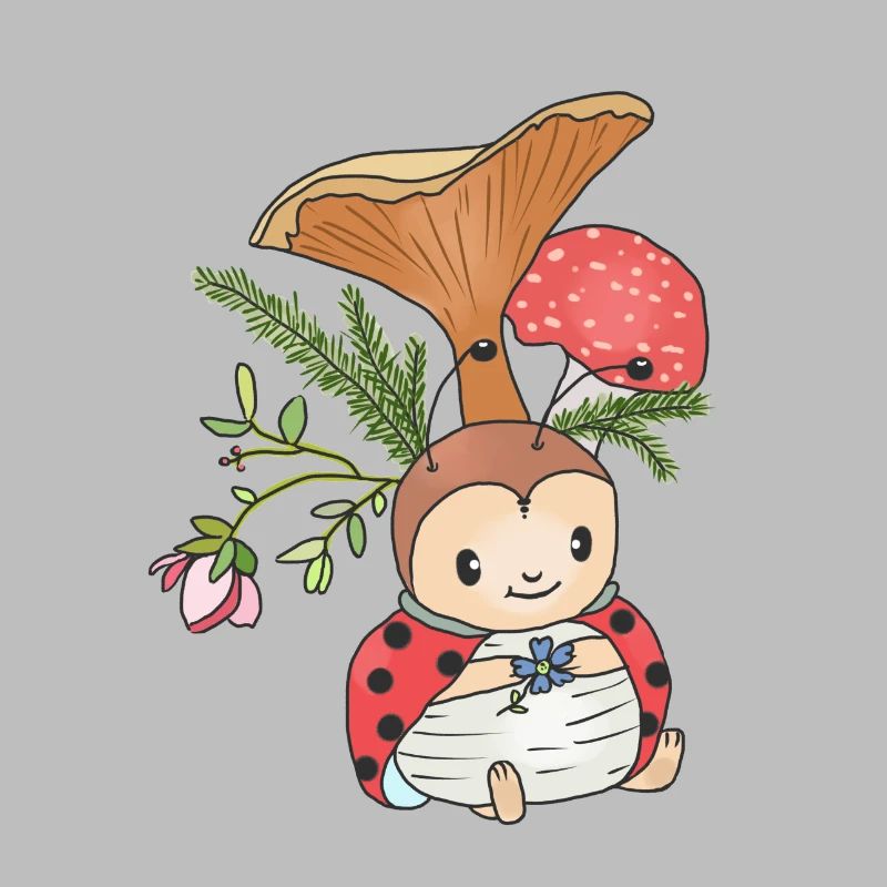 Marienkäfer unterm Pilz
