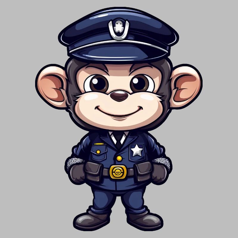 Polizei Äffchen