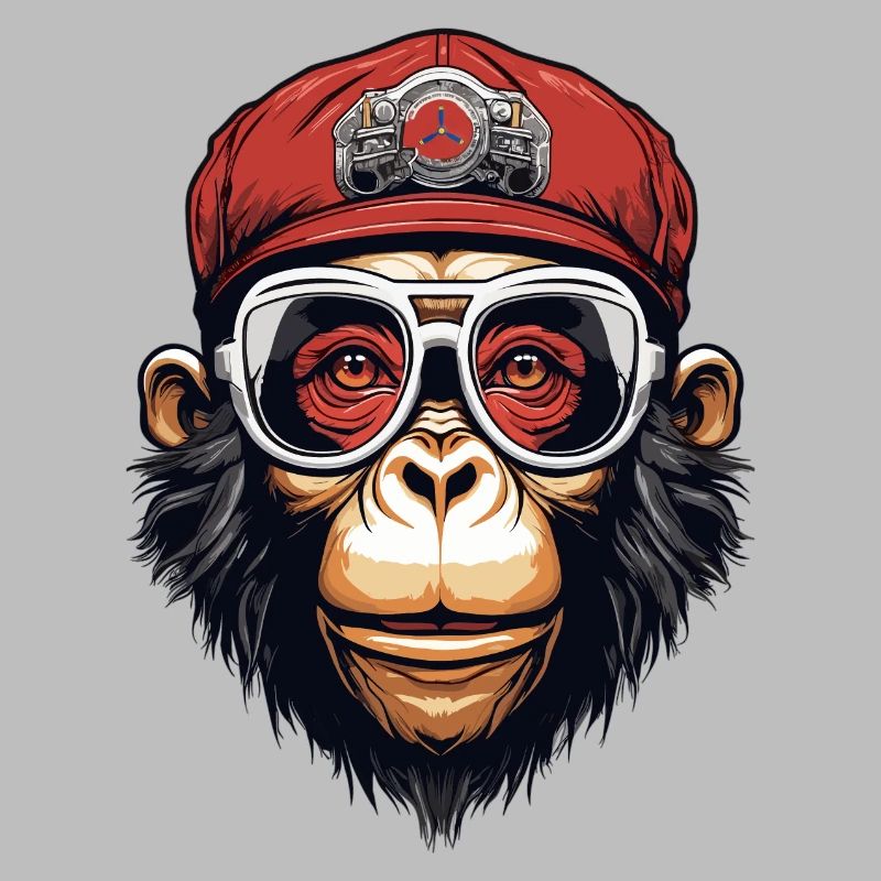 Cooler Affe