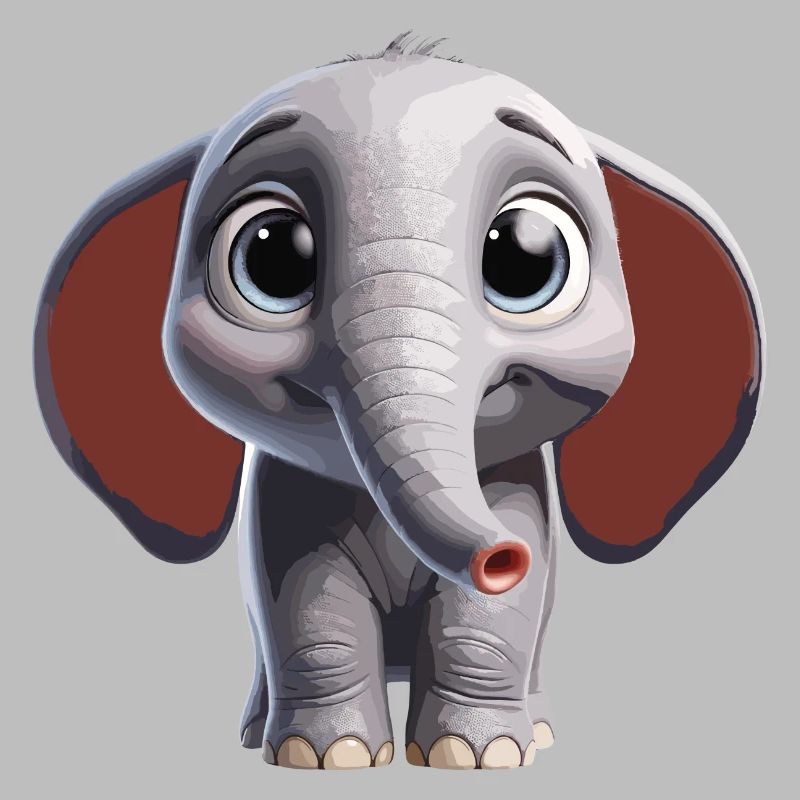 Cute Elephant Art Design