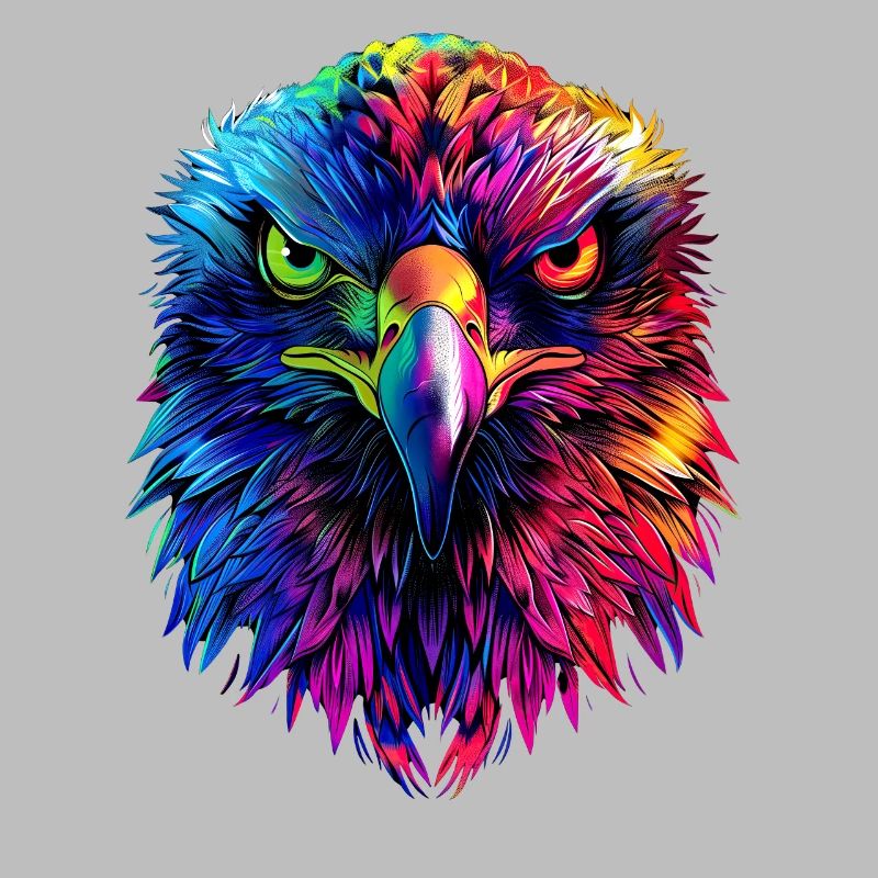 Eagle Pop Art Bright Colors Golden Eagle White-tailed Eagle