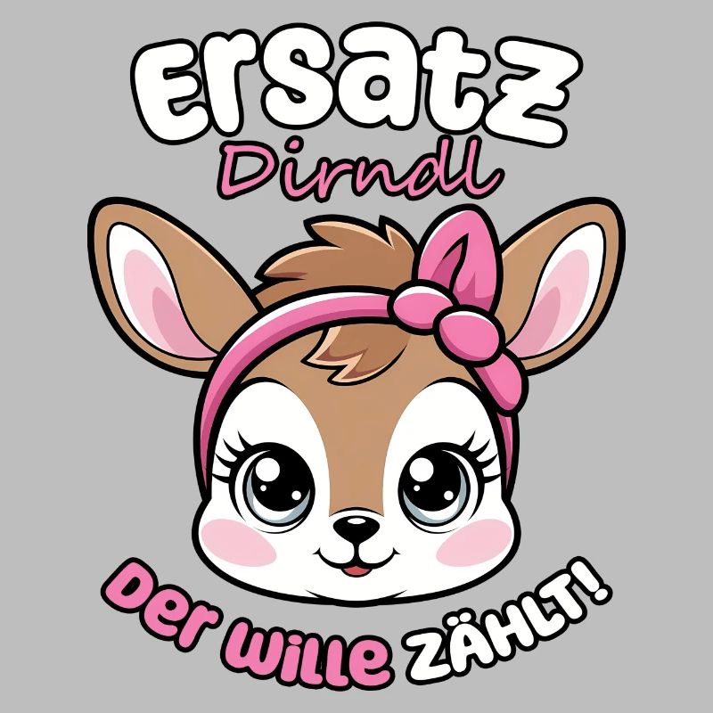 Kawaii Hirsch dit dirndl de remplacement, la volonté compte !