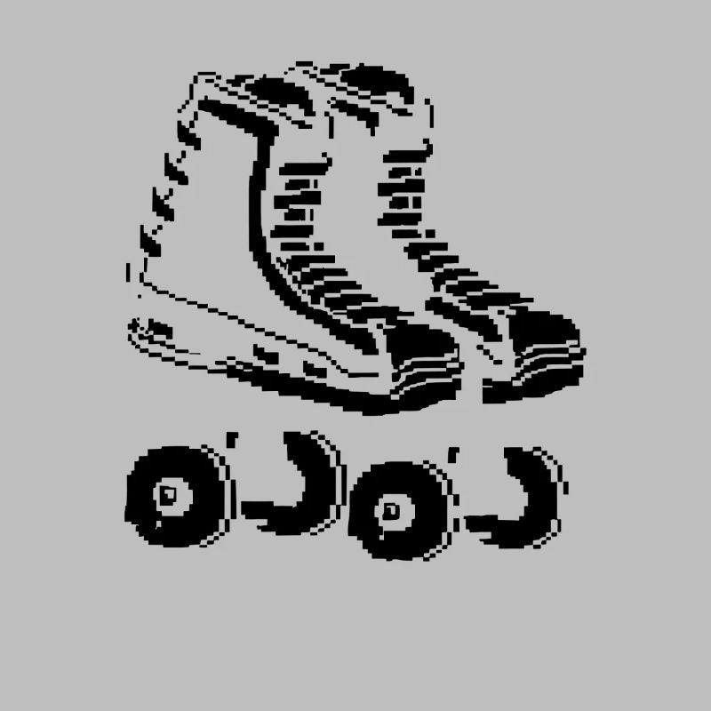 Roller Skates Pixel Kunst