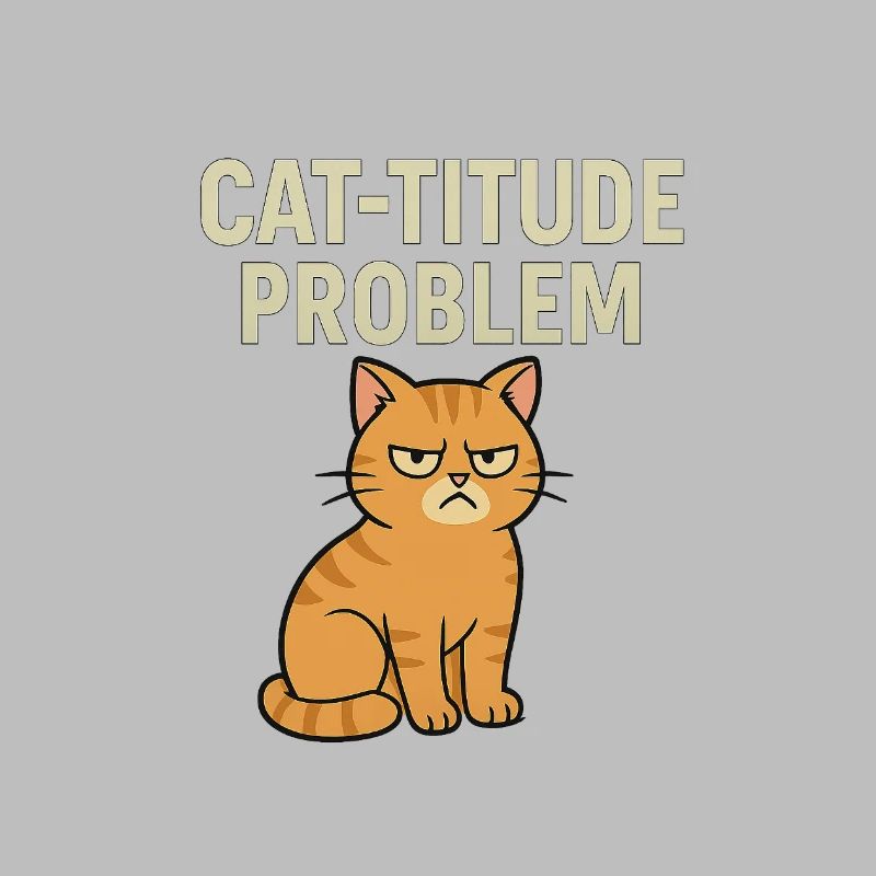 Catitude Problem Mürrische Katze Meme