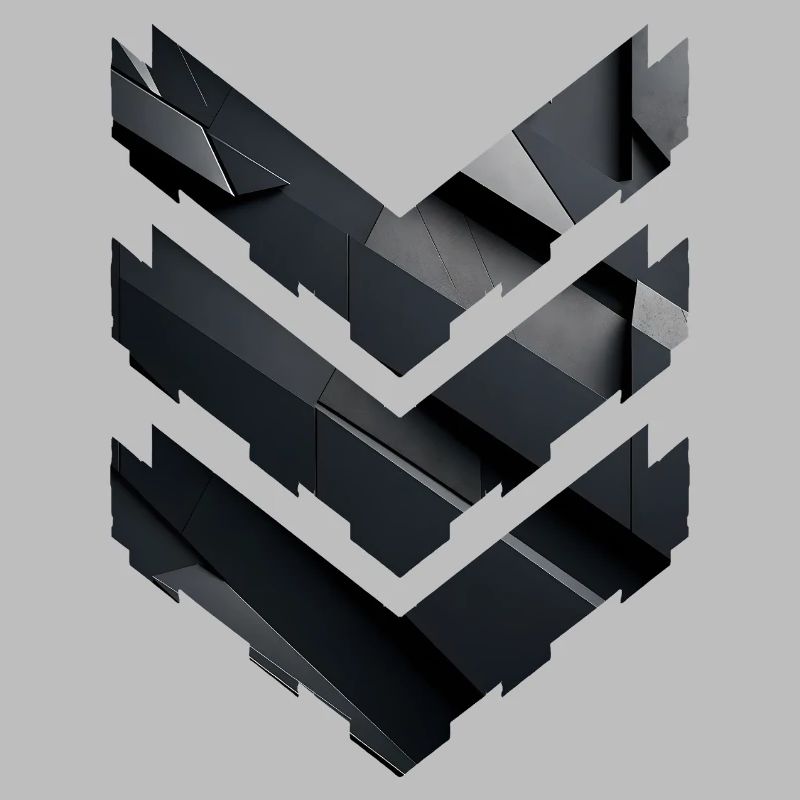 Abstract Black Geometric Pattern