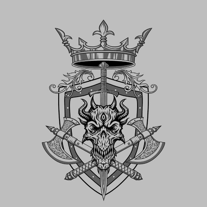 “Crowned Demon Warrior Crest”