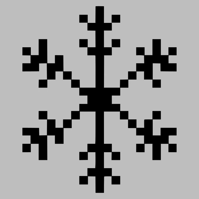 Snowflake pixel art