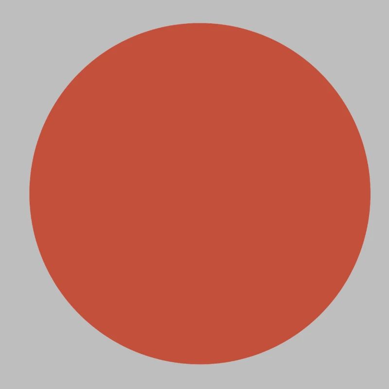 Abstract Earth Tones Pattern - Circle in Dark Red