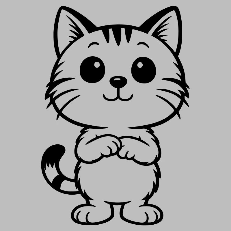 Niedliche Katze getigert