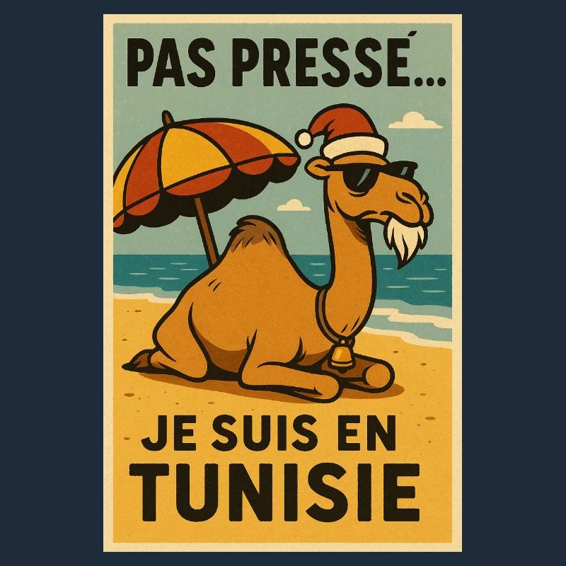 Weihnachtskamel in Tunesien