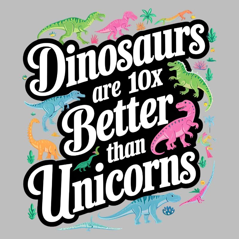 Dinosaurier überstrahlen Einhörner hell