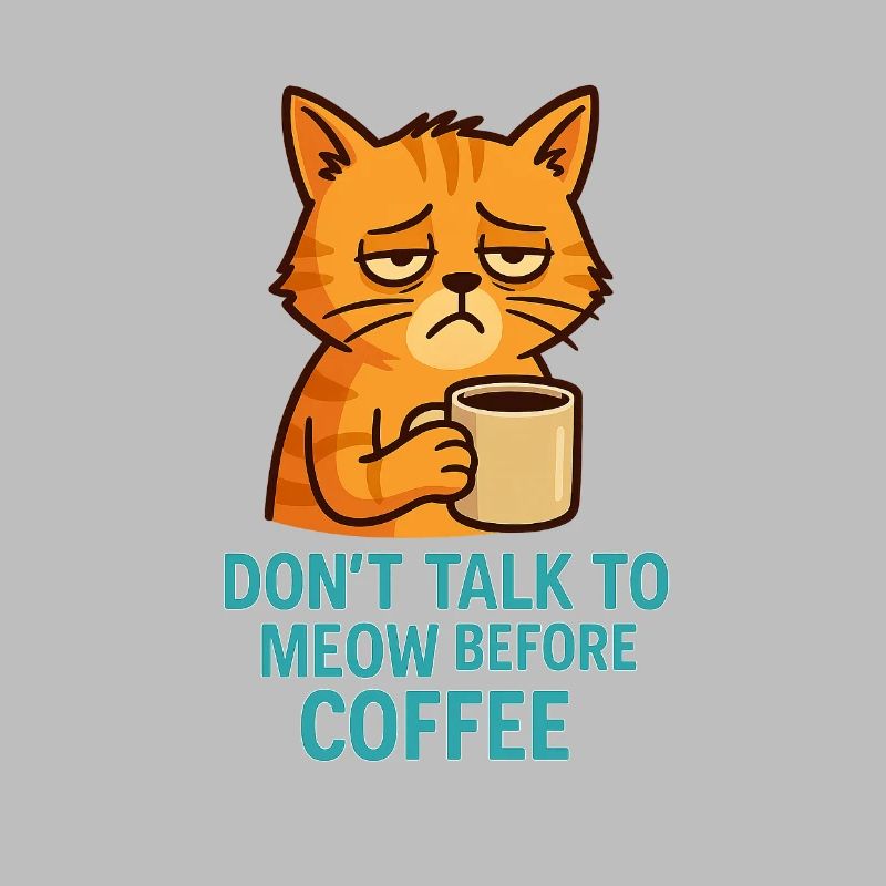 Grummelkat Kaffee Spruch