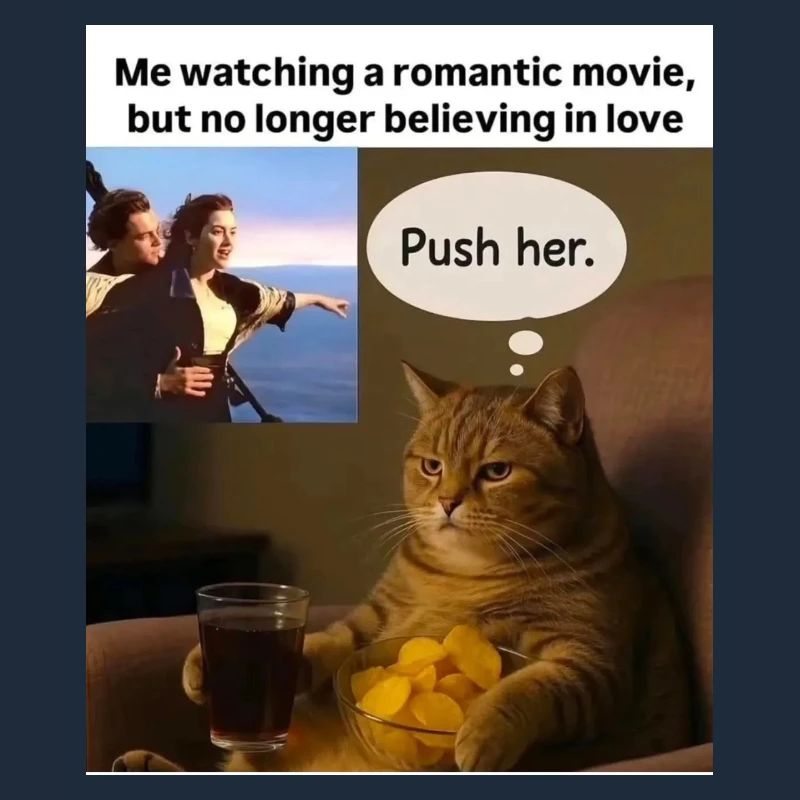 Katze Meme Push Romantik