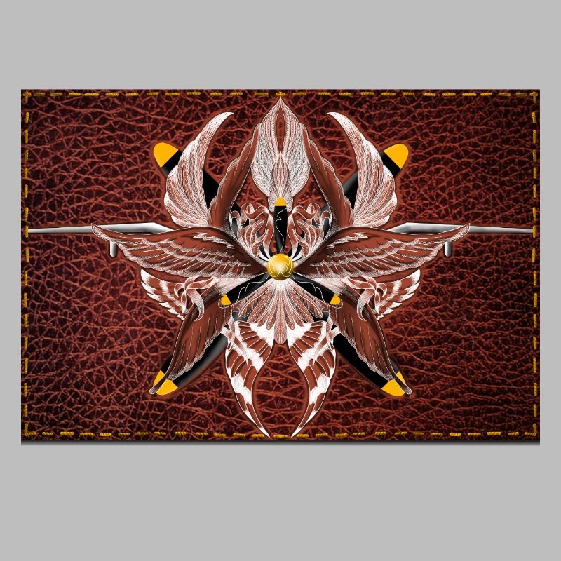 Firewing Mandala on Leather Look
