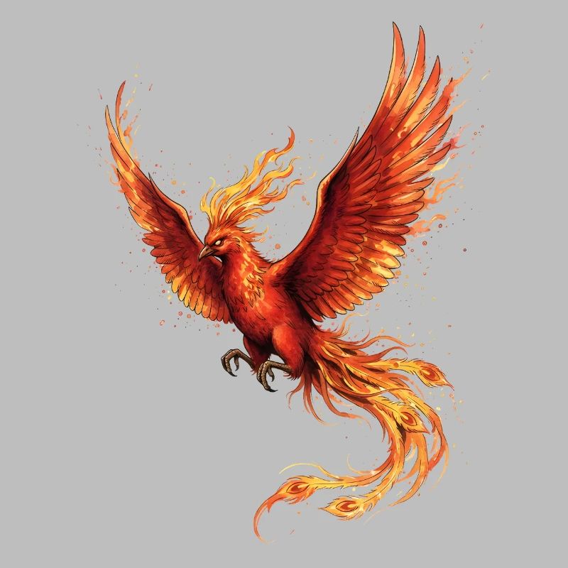 Firebird Phoenix with Fire Wings